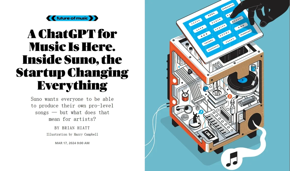 Suno是AI初创公司Suno推出的音乐生成模型,无论用户是否拥有乐理知识,只需输入简单的提示词,比如音乐风格、音乐流派、歌词内容、音色等 Suno是AI初创公司Suno推出的音乐生成模型,无论用户是否拥有乐理知识,只需输入简单的提示词,比如音乐风格、音乐流派、歌词内容、音色等