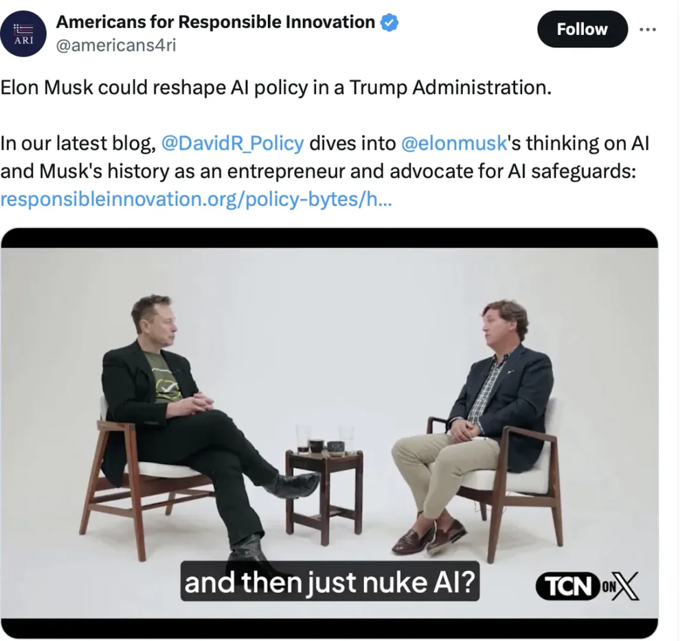 川普赢了，马斯克能当上AI部部长吗？