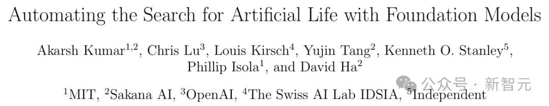 MIT、OpenAI等震撼力作:AI自主发现人工生命!人类窥见上帝造物 MIT、OpenAI等震撼力作:AI自主发现人工生命!人类窥见上帝造物
