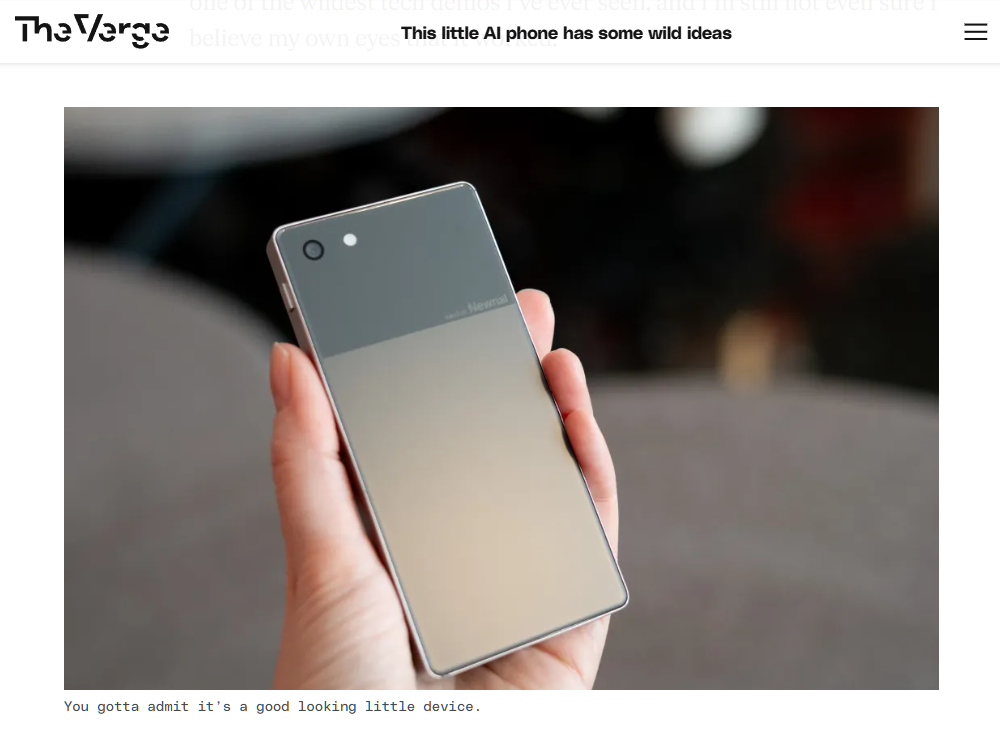 韩国 Newnal 公司推出独特形态“AI 手机”:上下双屏设计,顶屏内置专属数字化身 韩国 Newnal 公司推出独特形态“AI 手机”:上下双屏设计,顶屏内置专属数字化身