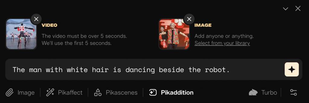 AI视频神器Pika,最近又推出了一个好玩的新功能:Pikaddition AI视频神器Pika,最近又推出了一个好玩的新功能:Pikaddition