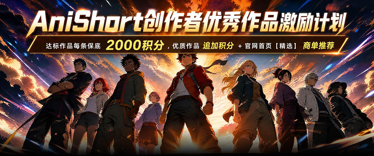AniShort 200万现金等值积分补贴 AniShort 200万现金等值积分补贴