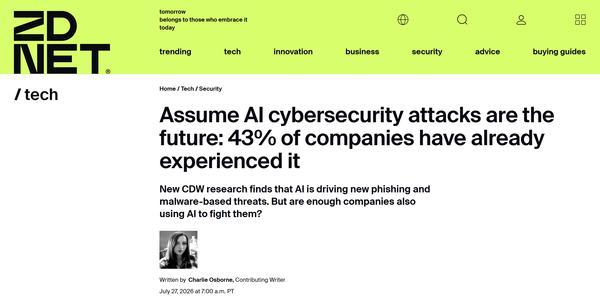 AI催生新型网络危机 超四成企业计划部署AI威胁检测系统