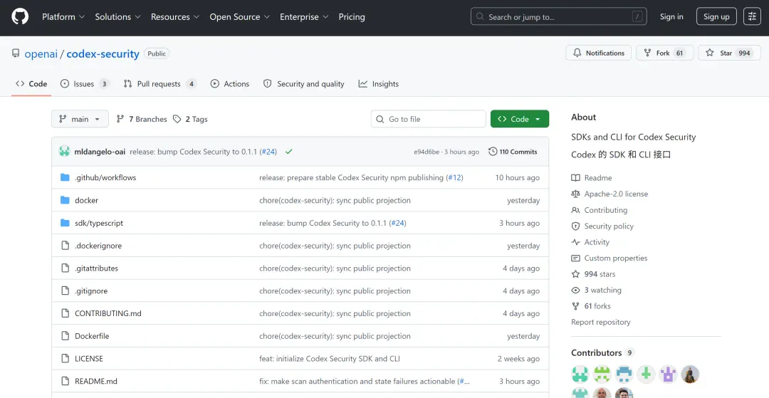 OpenAI开源AI「白帽」工具Codex Security CLI,专挖代码漏洞 OpenAI开源AI「白帽」工具Codex Security CLI,专挖代码漏洞