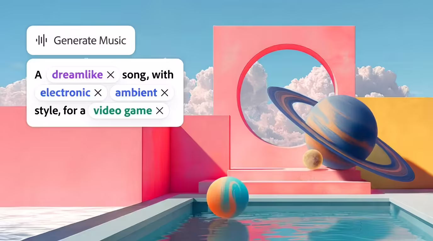 Adobe Firefly 扩充 AI 音频服务，可生成音乐、配音和音效