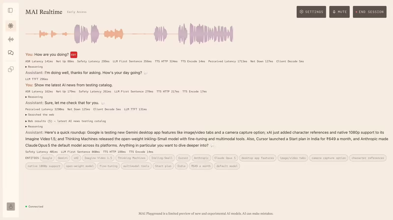 微软测试其首款自研全双工 AI 语音 MAI Realtime 模型:支持中文等 16 种语言、2 种风格 微软测试其首款自研全双工 AI 语音 MAI Realtime 模型:支持中文等 16 种语言、2 种风格