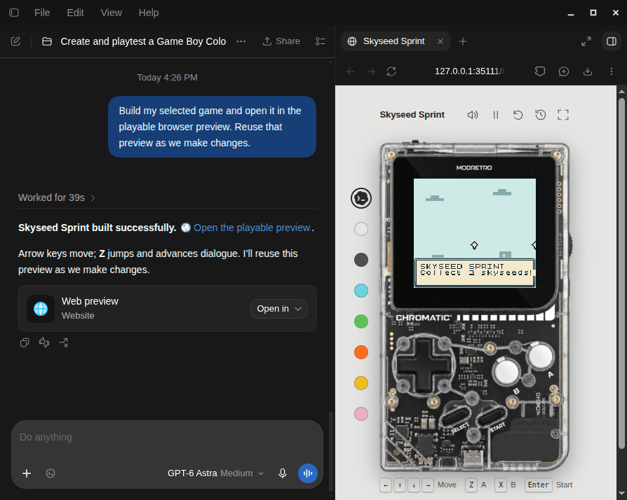 OpenAI 推出 Codex 专用插件,可用自然语言 AI 制作 Game Boy 风格游戏 OpenAI 推出 Codex 专用插件,可用自然语言 AI 制作 Game Boy 风格游戏