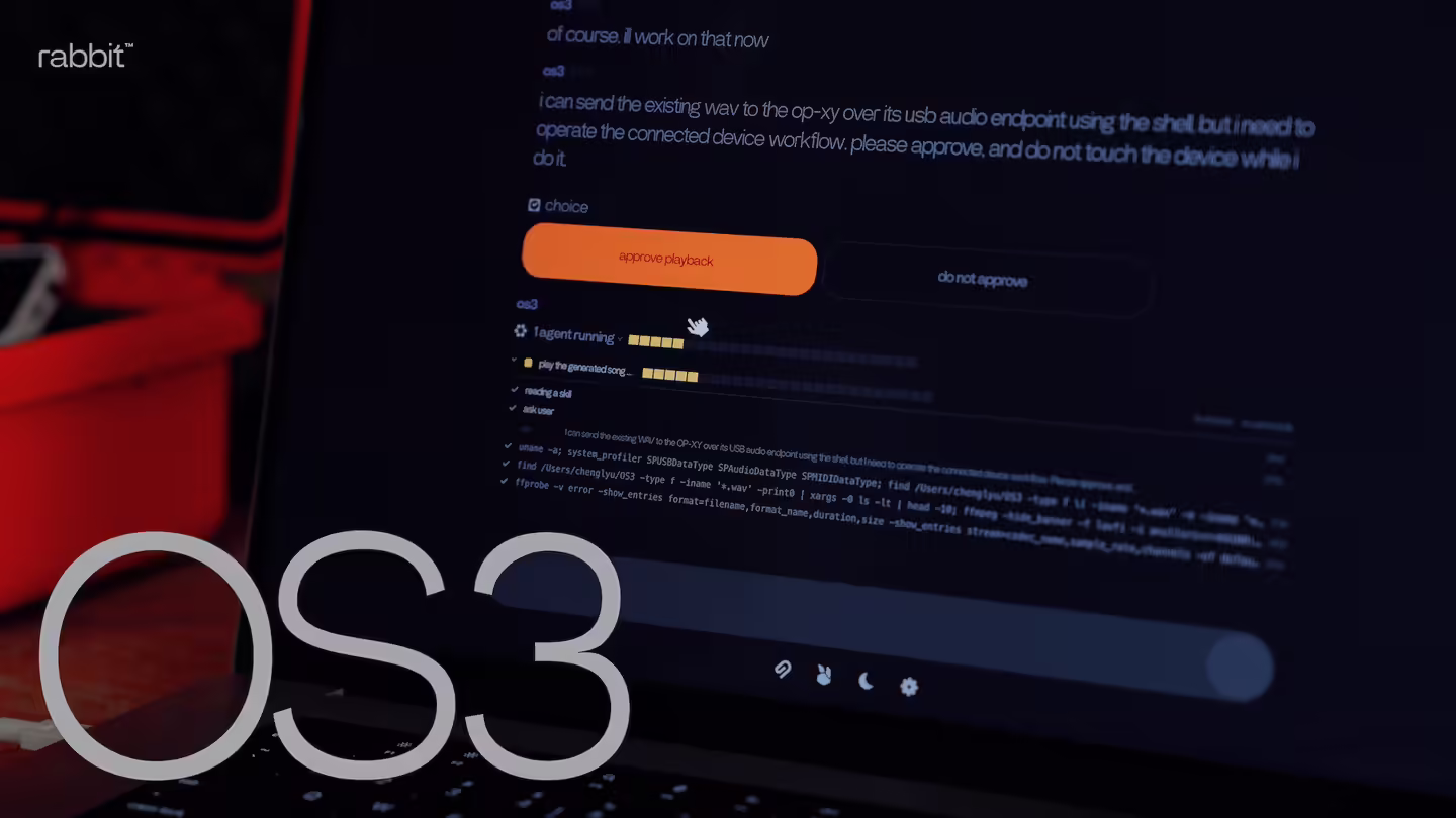 rabbit 沉寂许久后发布 OS3 智能体操作系统,支持多设备编排 rabbit 沉寂许久后发布 OS3 智能体操作系统,支持多设备编排