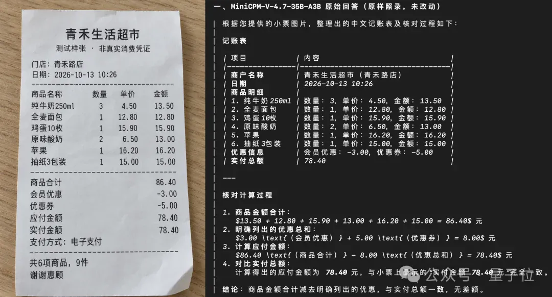 iPhone断网跑35B多模态！国产开源新模型，只占3G内存