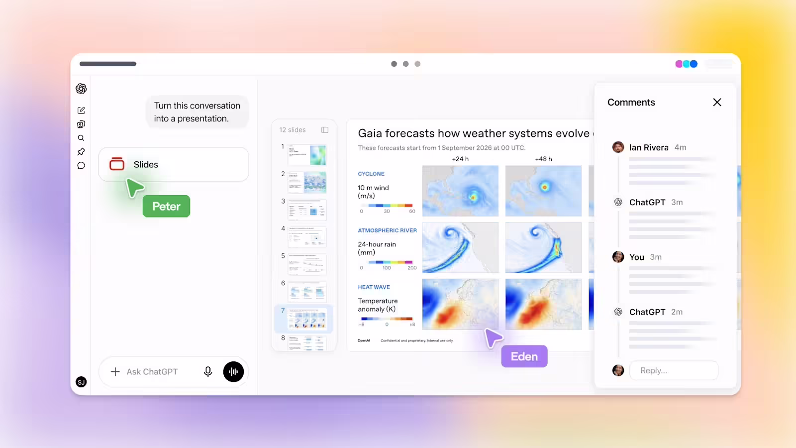 OpenAI 上线 ChatGPT Slides 幻灯片工具,支持团队协作编辑 OpenAI 上线 ChatGPT Slides 幻灯片工具,支持团队协作编辑