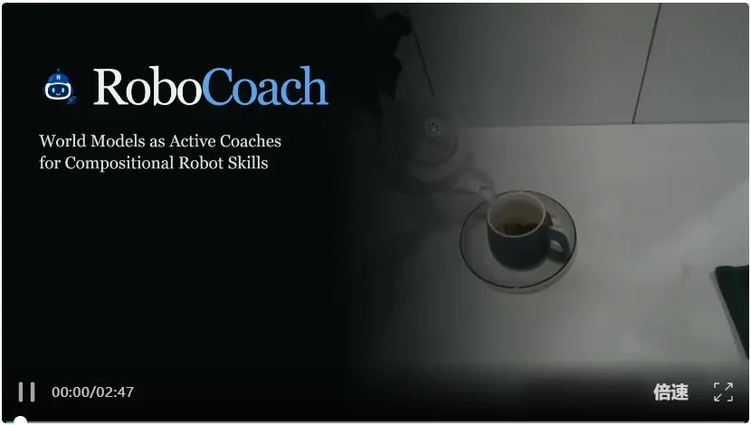 迈向Physical RSI第一步，具身智能系统RoboCoach如何高效主动纠错？