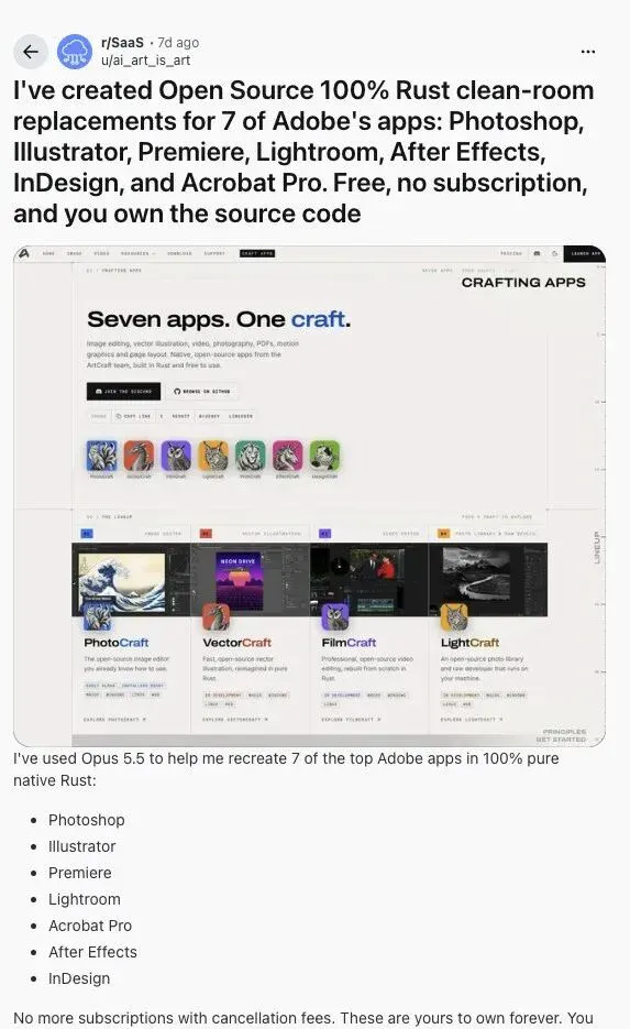 AI「克隆」的 Adobe 全家桶一夜爆火，但先别急着卸载正版